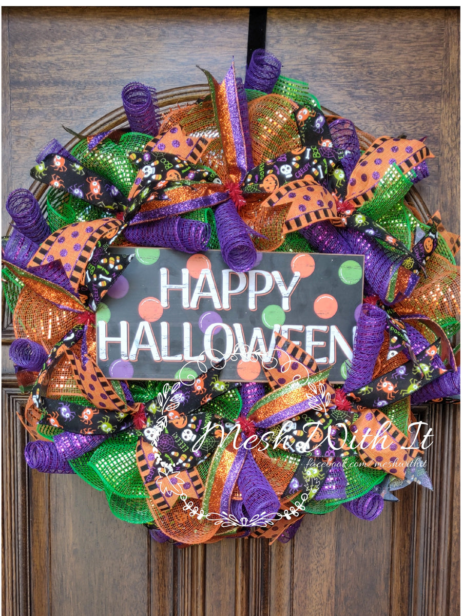 Happy outlet Halloween Wreath