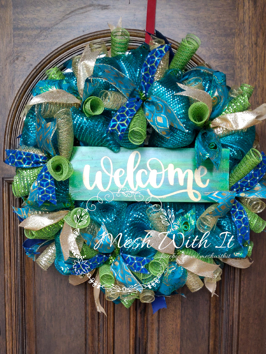 Delicate Welcome Door Wreath