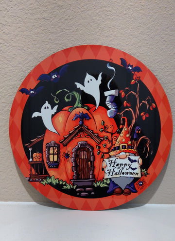 Happy Halloween With Gnome Sublimation Sign