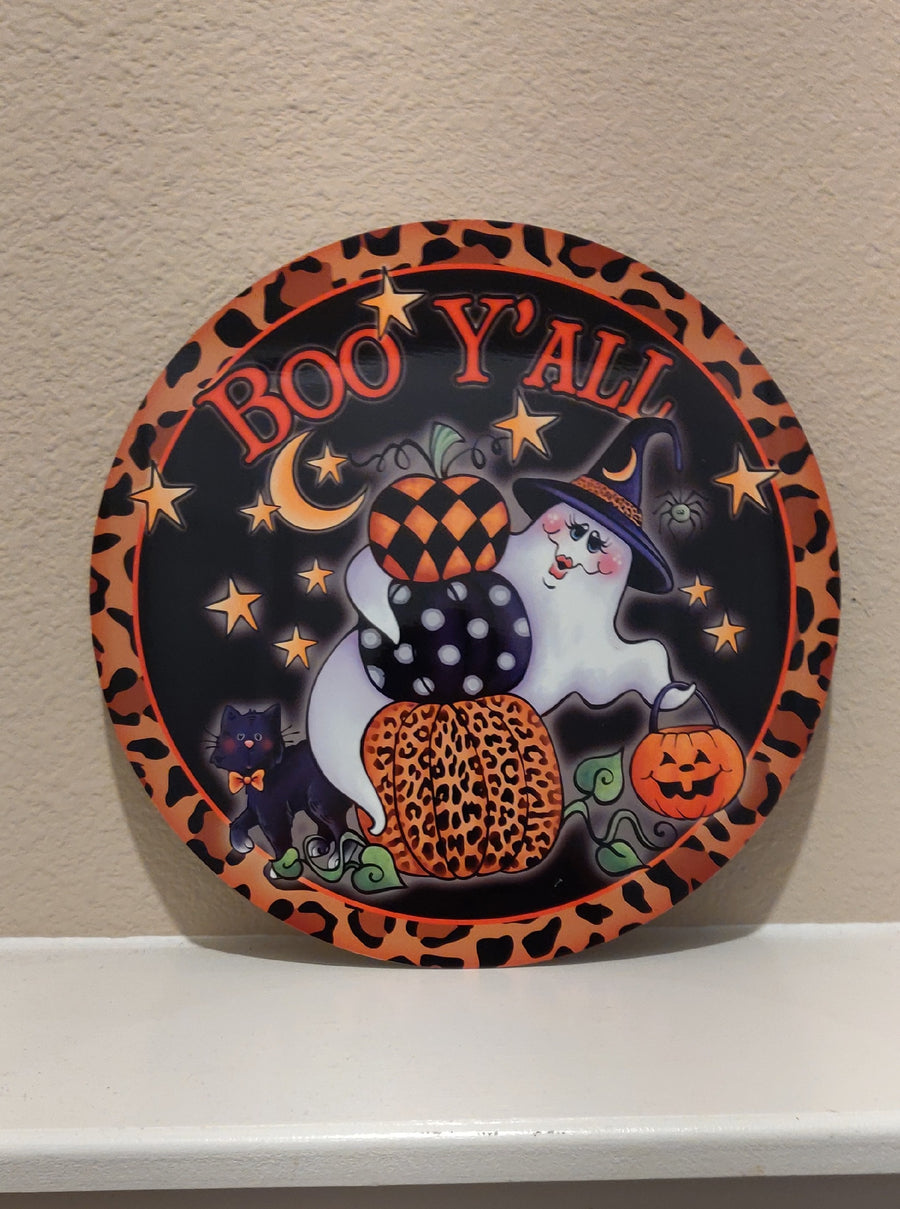 Boo Y'all Halloween Sublimation Sign