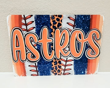Astros Bling Sublimation Sign