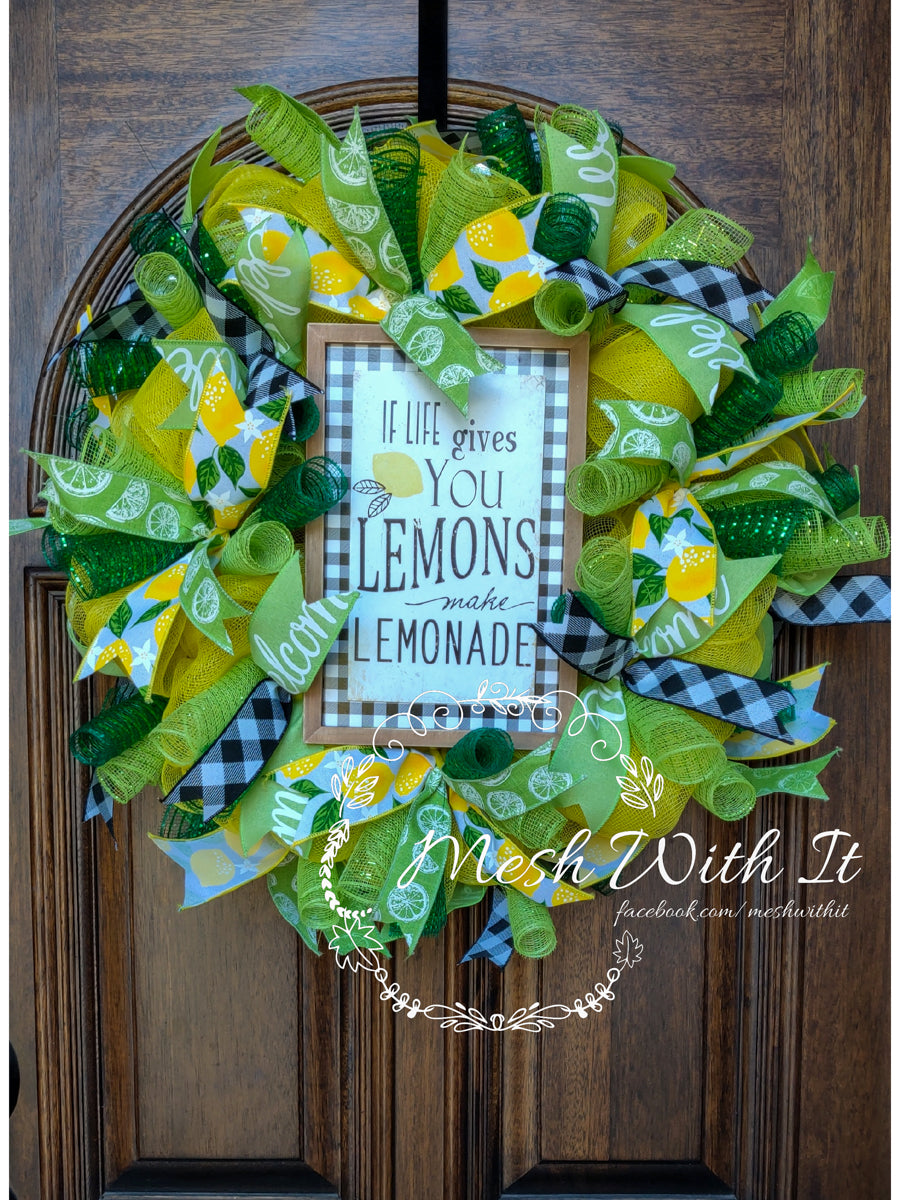 When Life Gives You Lemons Door Wreath