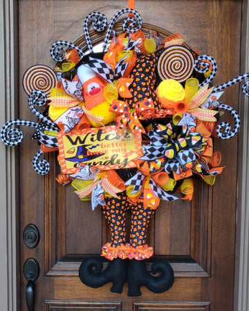 Witch You Better Have My Candy Door Wreath